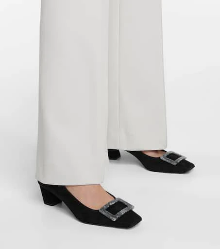 Roger Vivier Belle Vivier 45 suede pumps 4