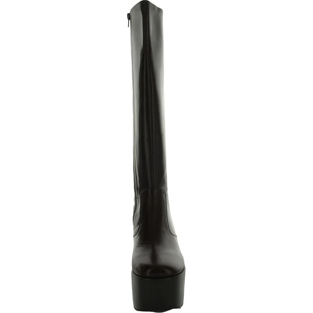 Jeffrey Campbell CHICA Womens Leather Bock Heel Knee-High Boots 10