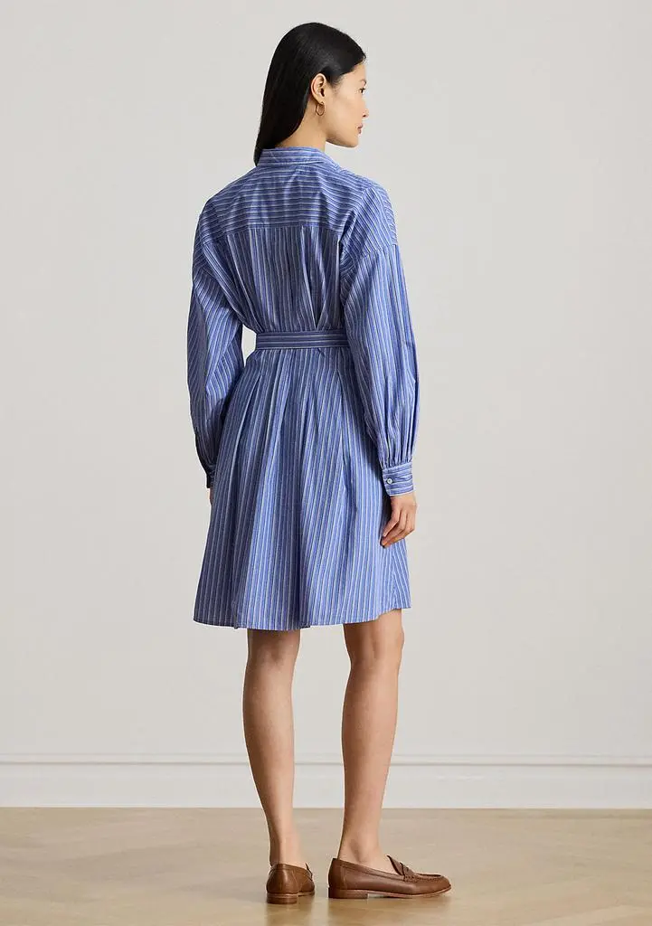 Ralph Lauren Striped Belted Broadcloth Shirtdress 2