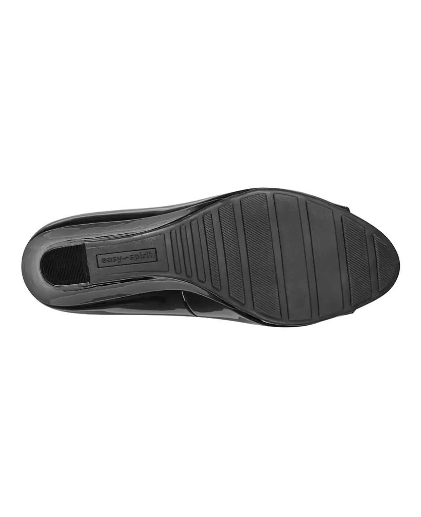 Easy Spirit Women's Coleen Open-Toe Slip-On Dress Wedges 4
