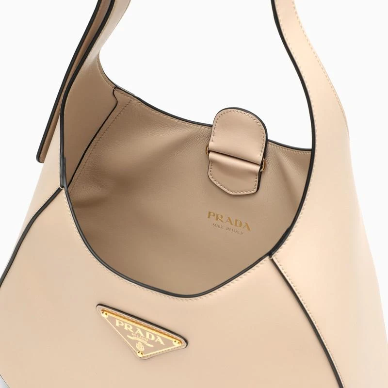 Prada Travertine-coloured leather shoulder bag 5