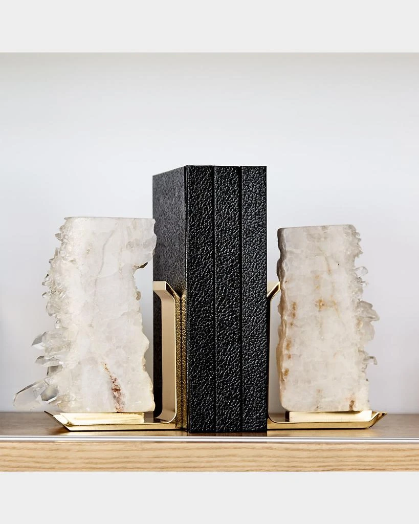 ANNA New York Fim Crystal Quartz Bookends, Set of 2 2