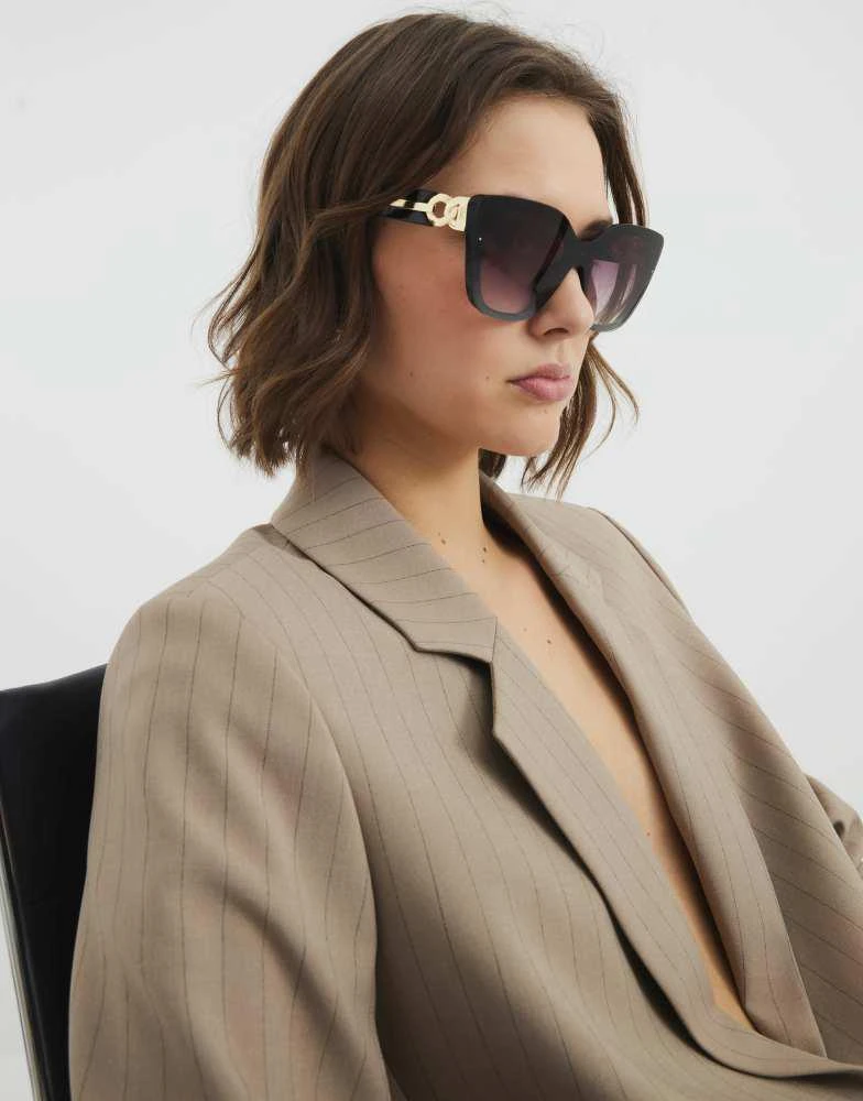River Island River Island Cat eye sunglasses in black 1