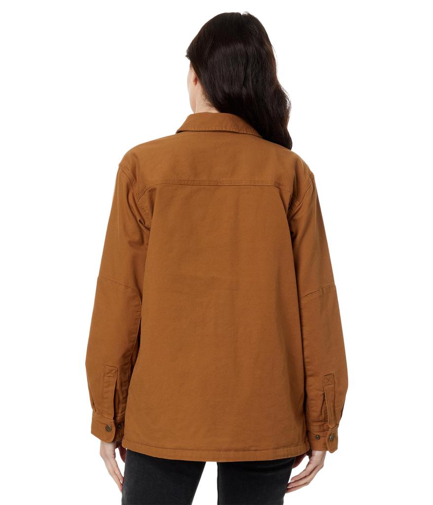 Carhartt Rugged Flex® Loose Fit Canvas Fleece-Lined Shirt Jacket