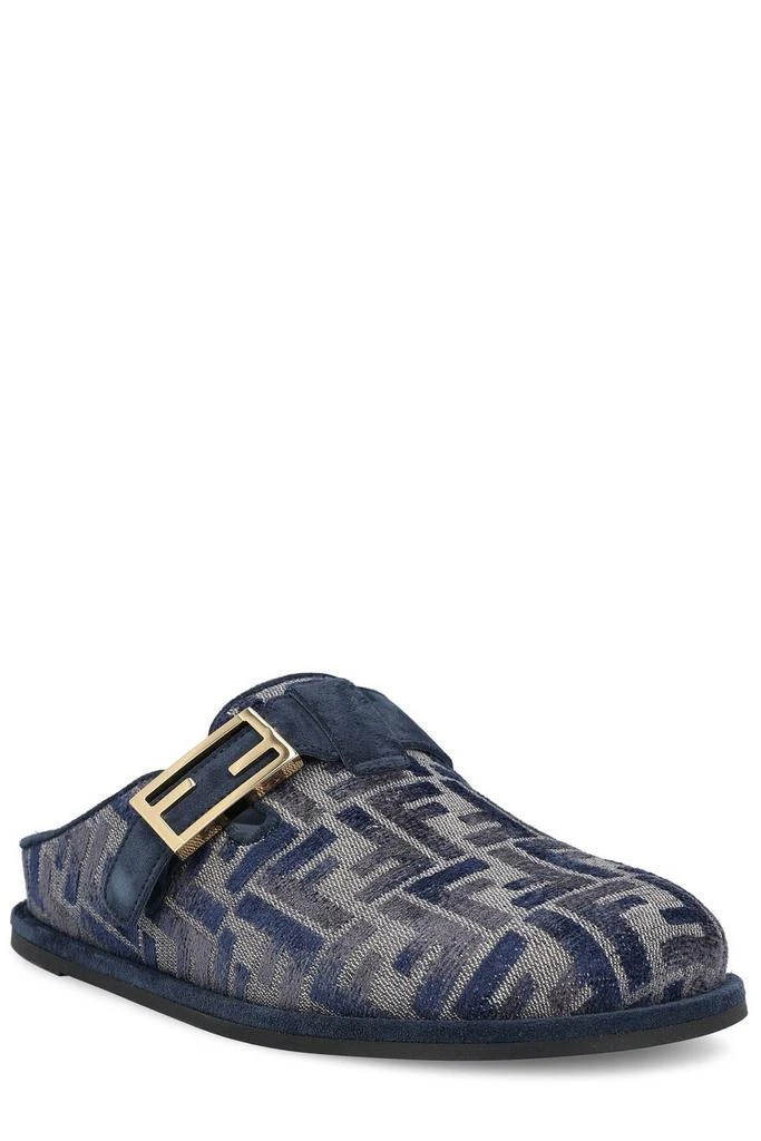 Fendi Fendi Feel Logo Detailed Denim Slippers 2