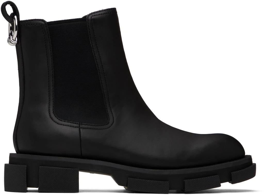 BOTH Black Gao Pierced Chelsea Boots 1