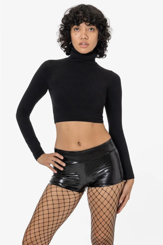 Los Angeles Apparel RSV330 - Stretch Vinyl Mini Shorts 1