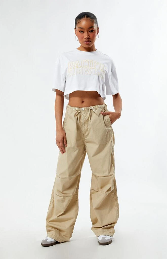 PacSun Pacific Sunwear Eyelet Super Cropped T-Shirt 4