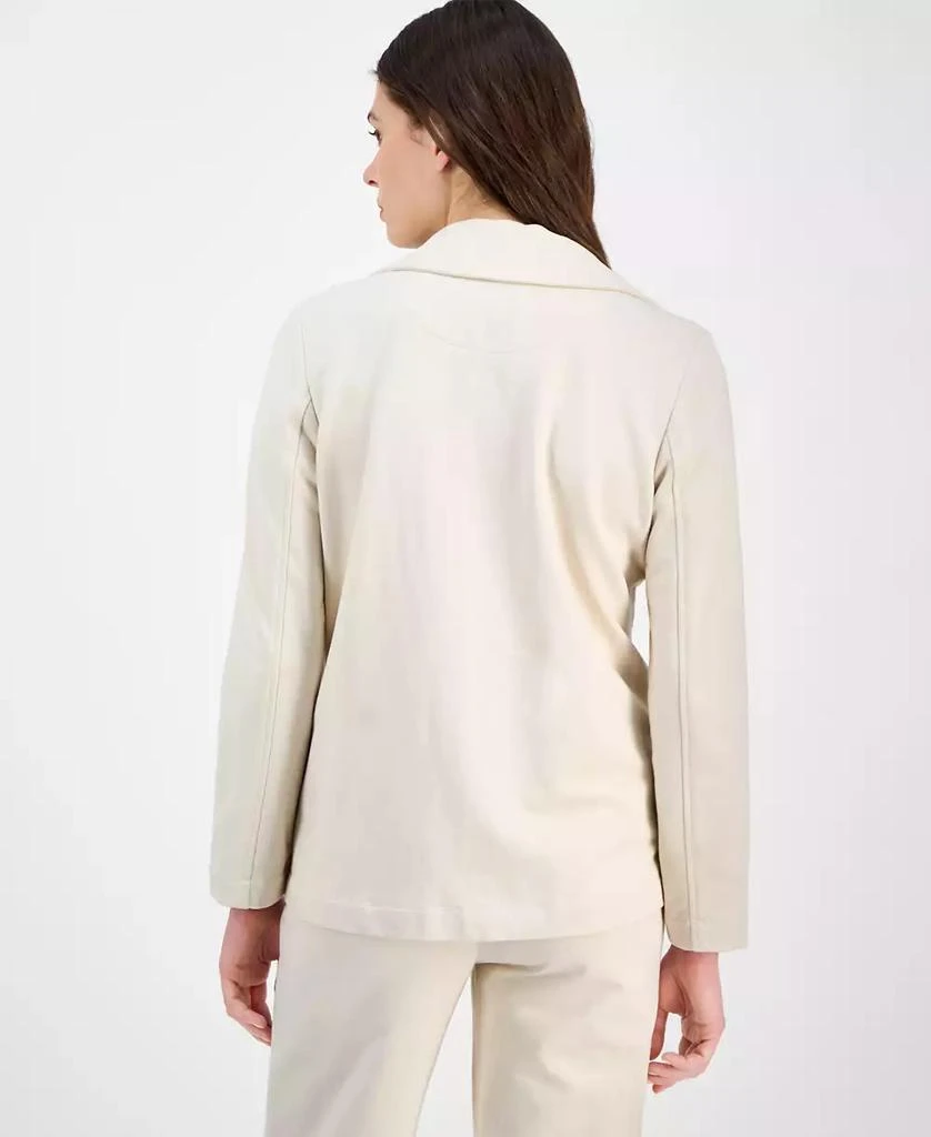Anne Klein Women's Luxe French Terry Relaxed Fit Blazer 4