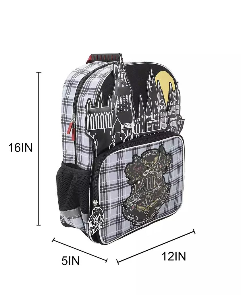 Harry Potter Hogwarts Tartan Crest 16" Kid
s Backpack For School And Travel 2