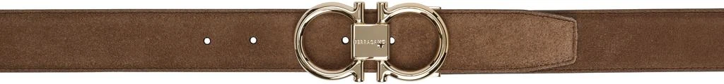 Ferragamo Tan Double Gancini Belt 1