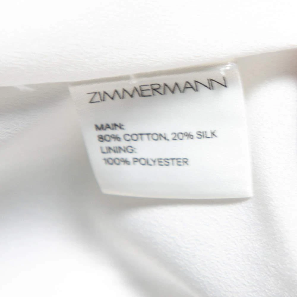 Zimmermann Zimmermann Grey/Blue Striped Cotton Havoc Lace Trimmed Shirt And Shorts Set S 7