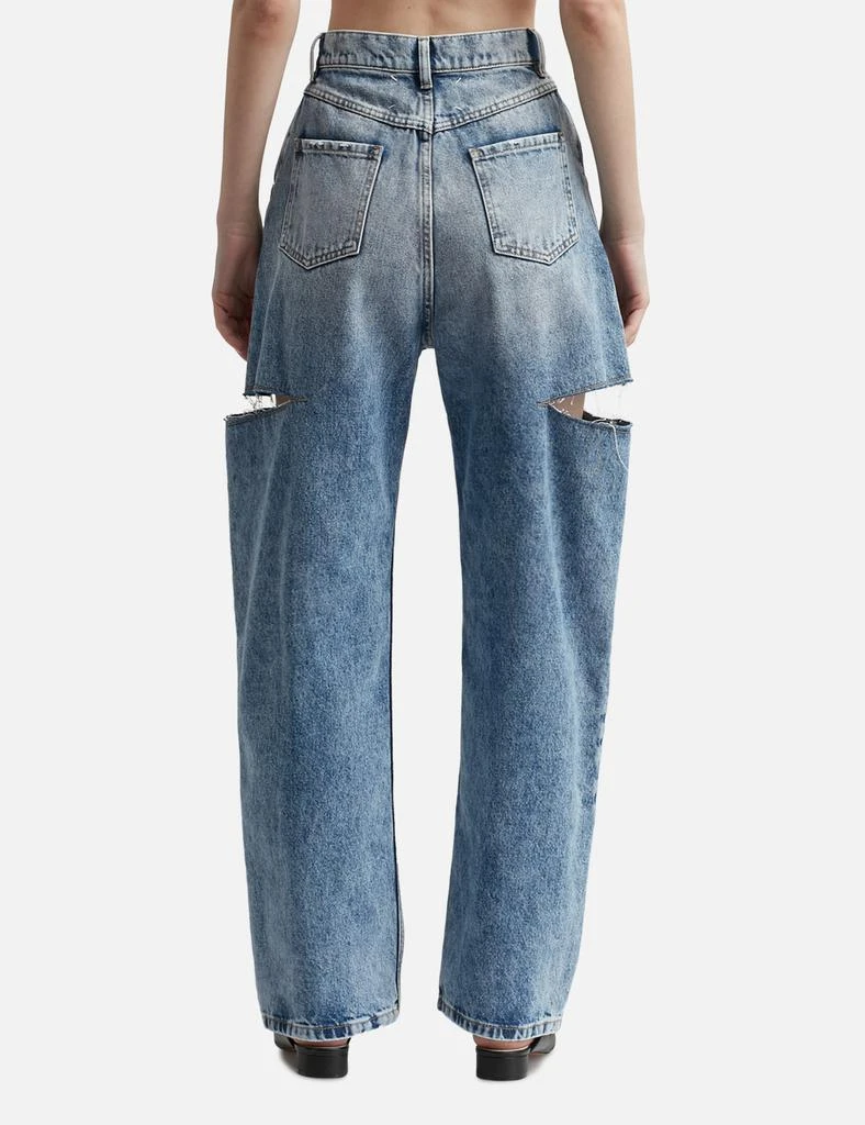 MAISON MARGIELA Denim jeans with slash details 3
