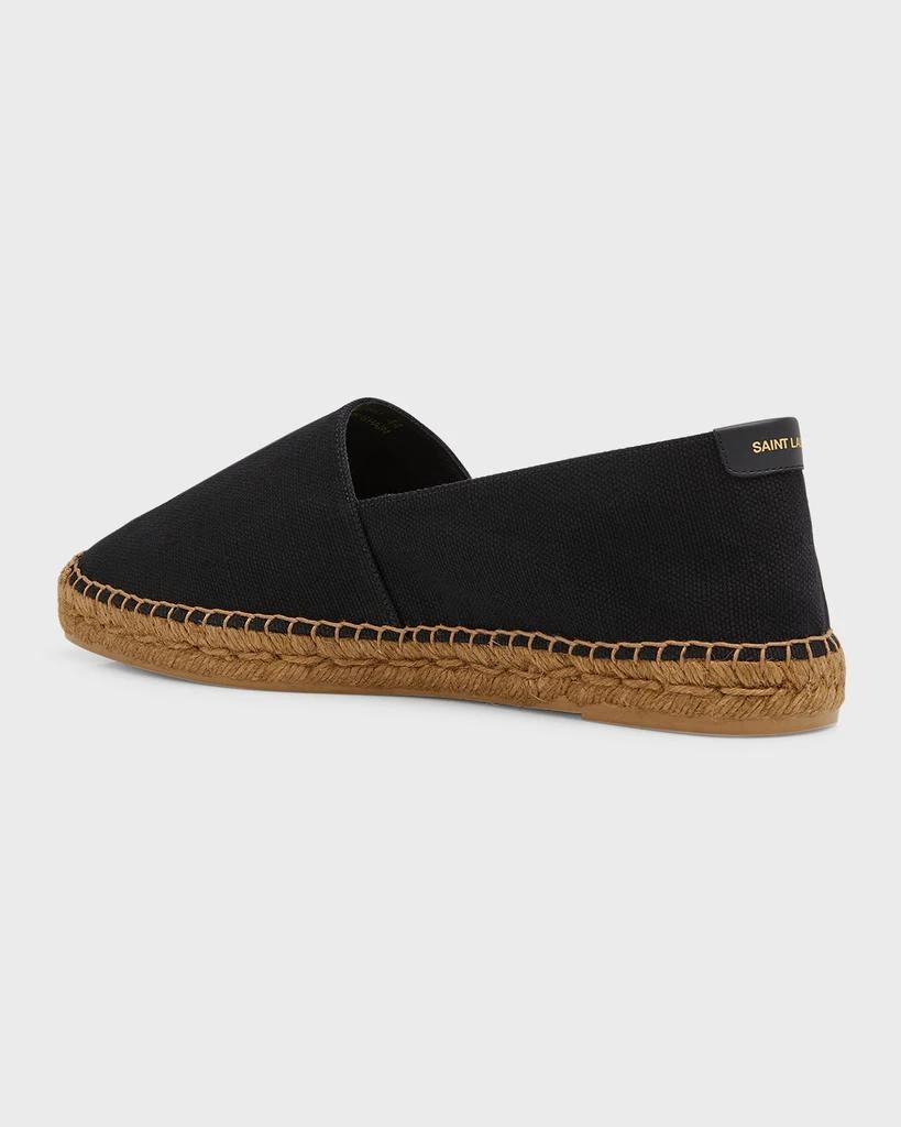Yves Saint Laurent Men's Logo-Stitched Canvas Espadrilles 4