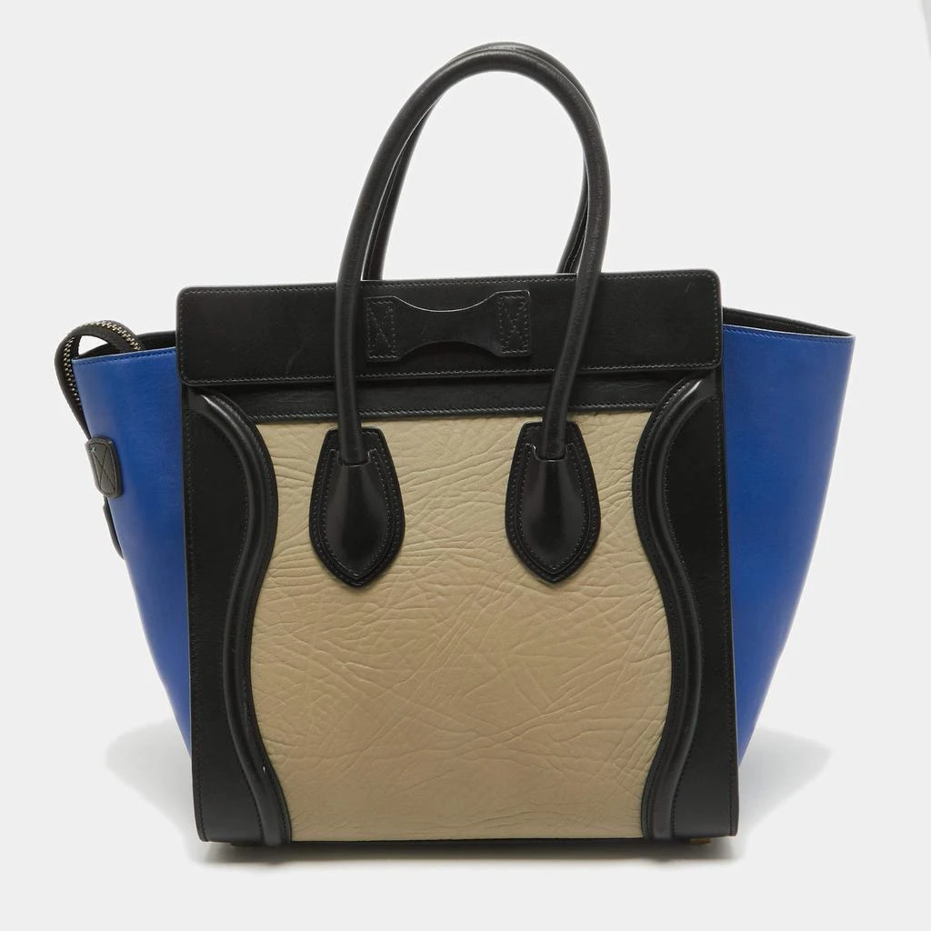 Celine Celine Tricolor Leather Micro Luggage Tote 4