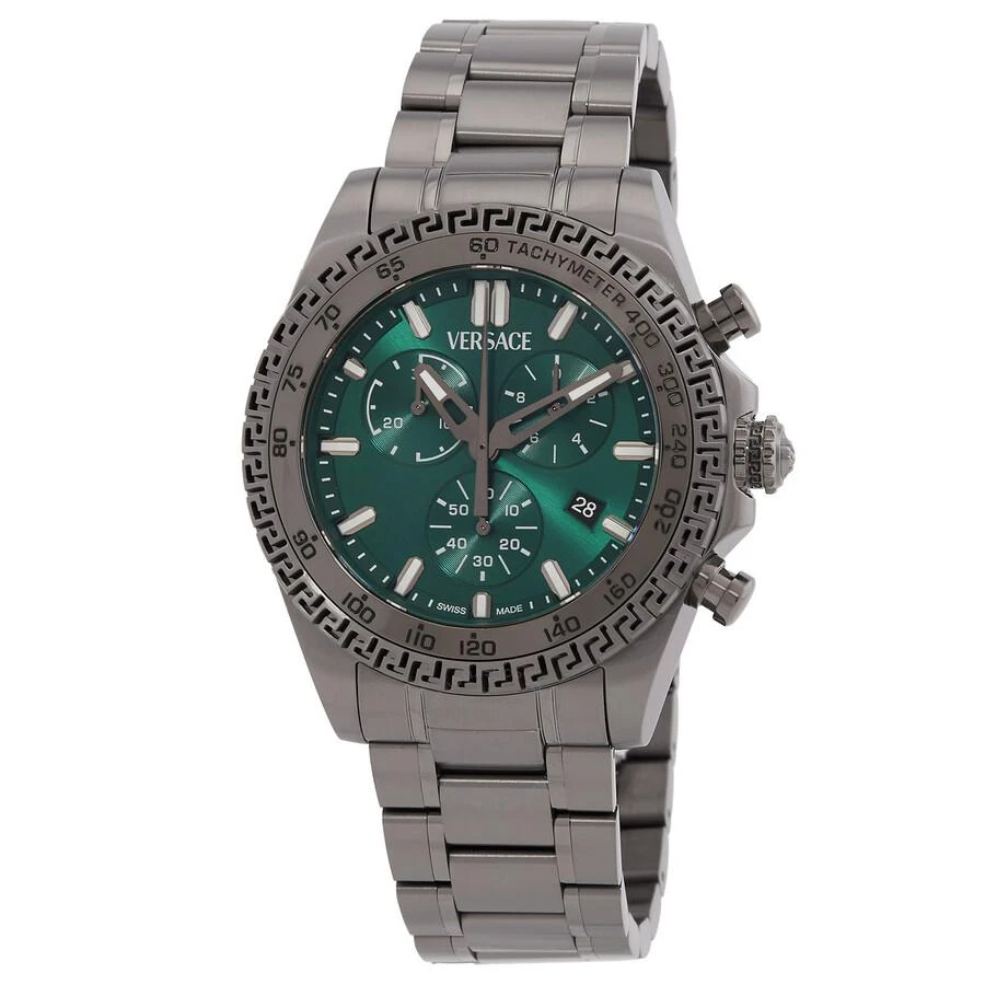 Versace Chrono Chronograph Quartz Green Dial Men
s Watch VE9K01224