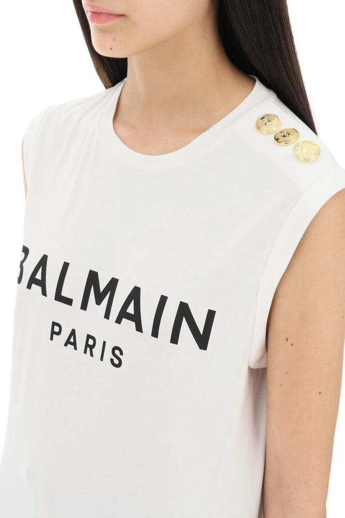 Balmain logo top with embossed buttons 4
