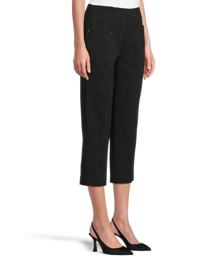 Elliott Lauren Pull On Updated Crop Cargo Pocket Pants With Rivets Detail