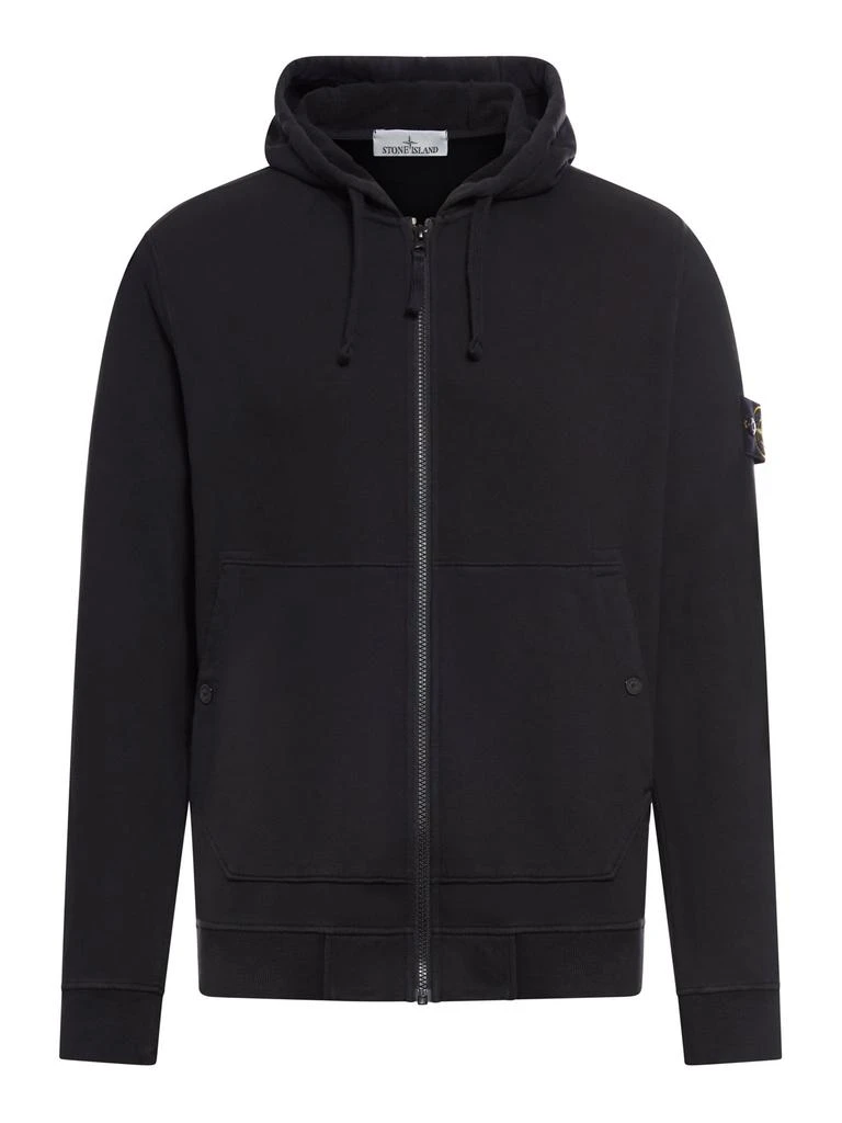 Stone Island Stone Island Logo Patch Zip-Up Hoodie 1