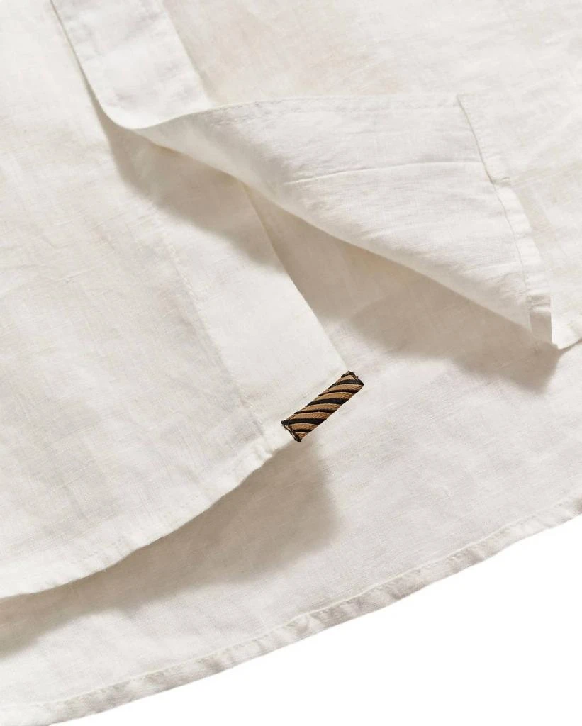 Billy Reid Short Sleeve Tuscumbia Shirt Button Down Shirt In White 5
