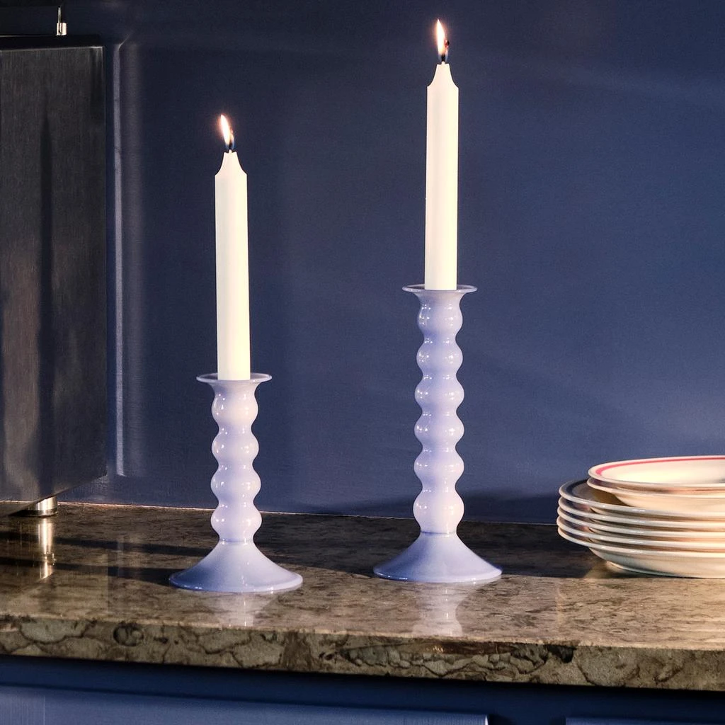 HAY Wavy Candleholder - Medium - Light Blue 2