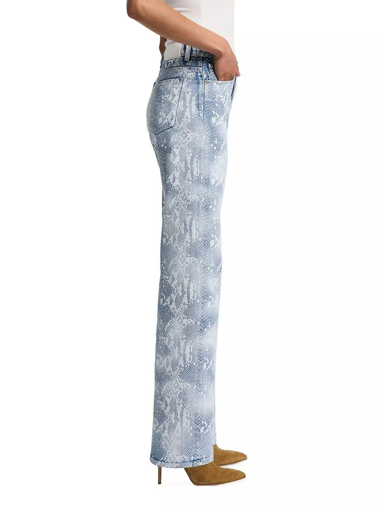 7 For All Mankind Tess Cobra-Print Trouser Jeans 5