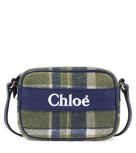 Chloé Logo checked crossbody bag