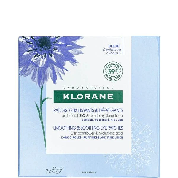 KLORANE KLORANE Smoothing and Soothing Eye Patches with Cornflower and Hyaluronic Acid 7g 1