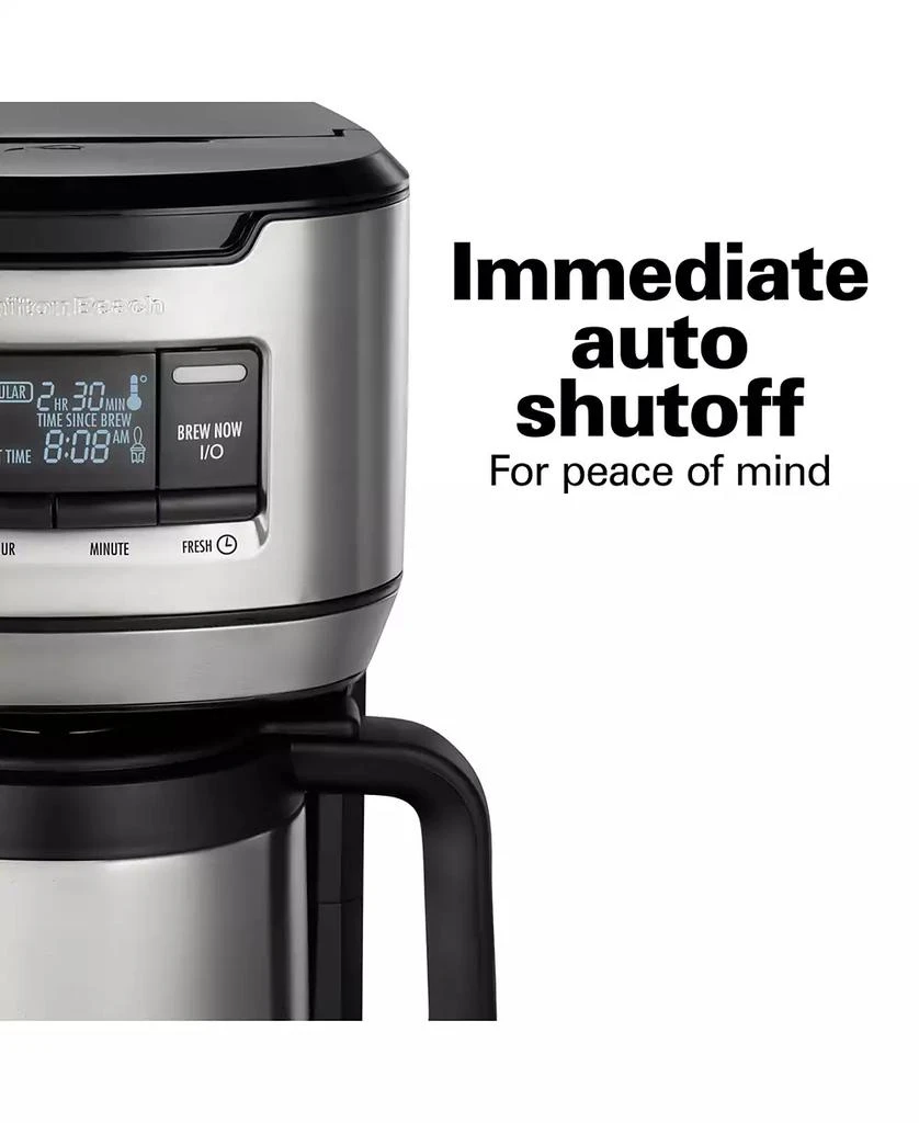 Hamilton Beach Front Fill 12 Cup Programmable Coffee Maker with Thermal Carafe - 46391 4