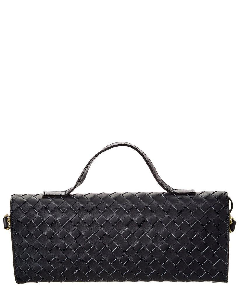 Persaman New York Bonnie Woven Leather Clutch
