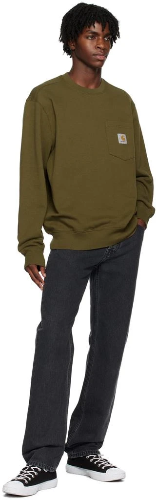 Carhartt Work In Progress Green Pocket Sweatshirt 4