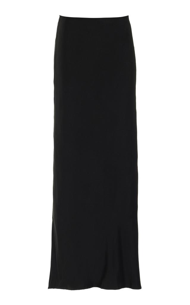 Anemos Anemos - Bias-Cut Cupro Jersey Maxi Skirt - Black - S - Moda Operandi