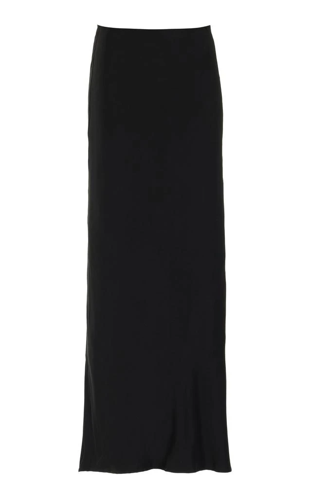 Anemos Anemos - Bias-Cut Cupro Jersey Maxi Skirt - Black - S - Moda Operandi 1