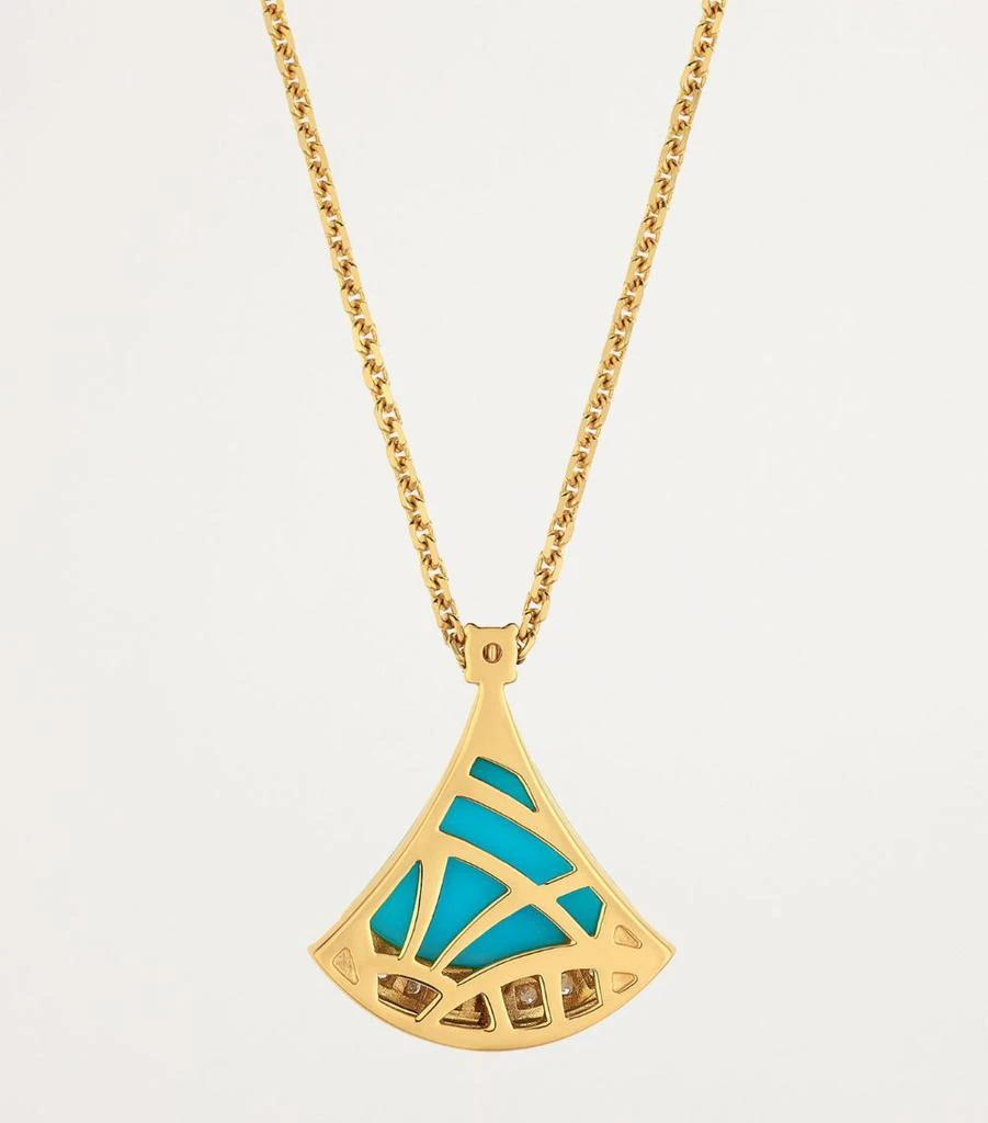 BVLGARI Rose Gold, Diamond and Turquoise Divas’ Dream Necklace 6