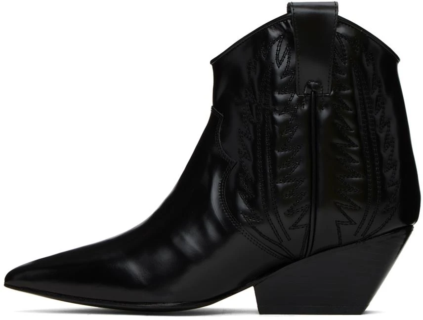 Toga Pulla Black Polido Ankle Boots 3