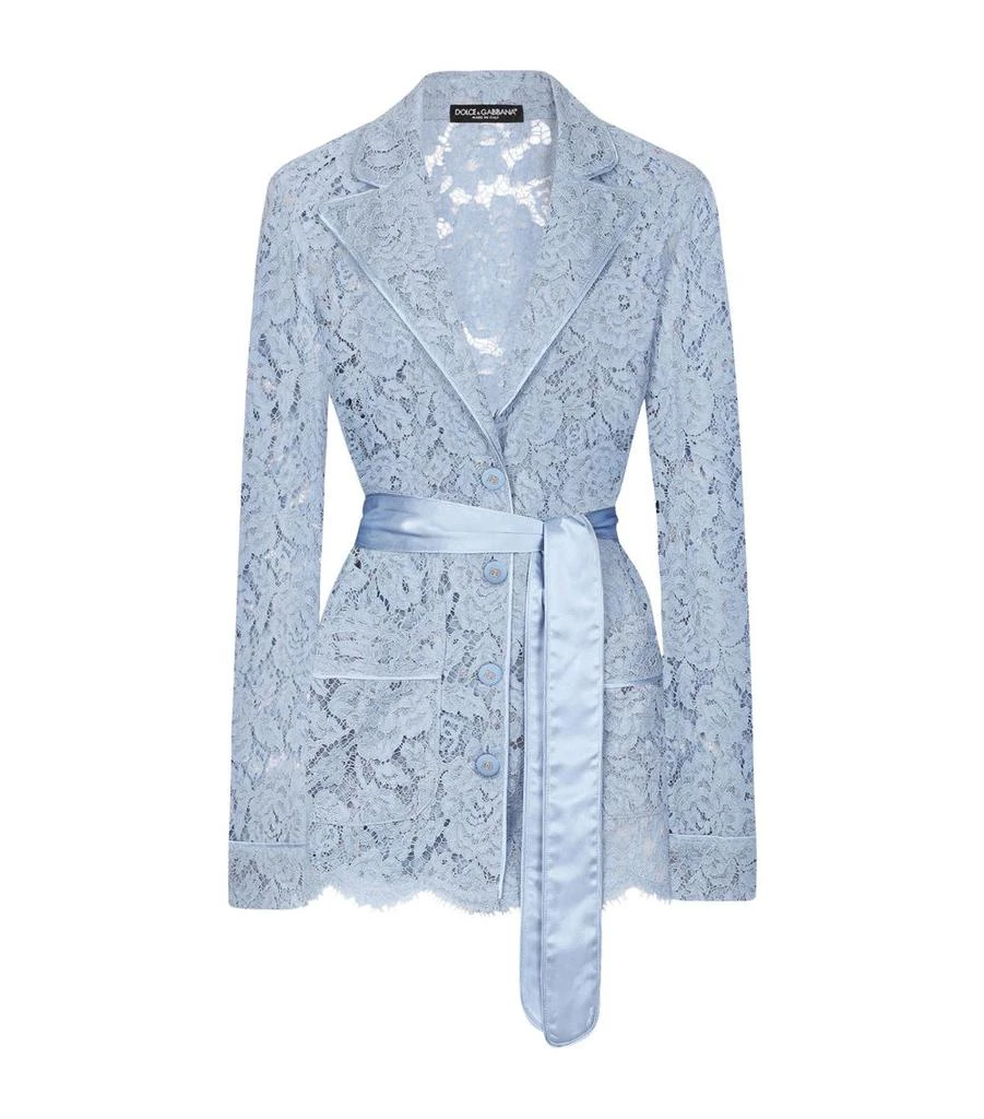 Dolce & Gabbana Cordonetto Lace Floral Pyjama Shirt 1