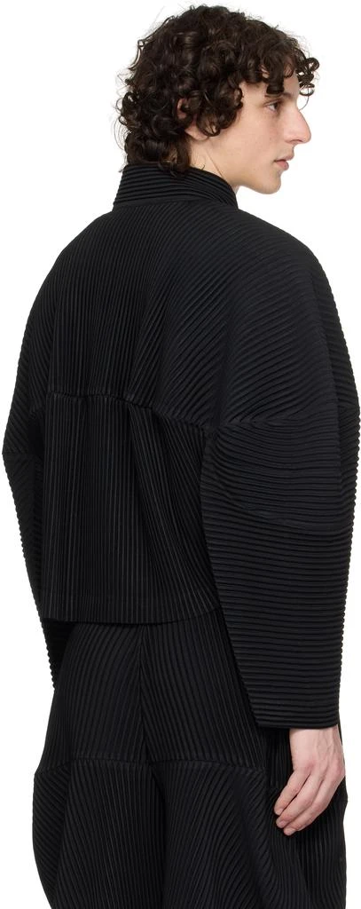 Homme Plissé Issey Miyake Black Kinetic Sculpture Jacket 3