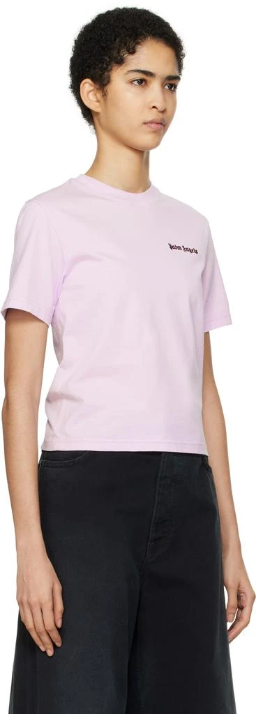 Palm Angels Purple Classic Logo Fitted T-shirt 2