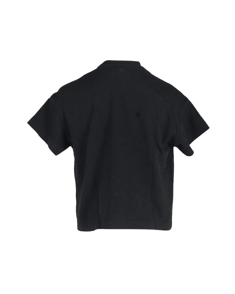 ami paris AMI Paris High Neck T-Shirt in Black Cotton 3