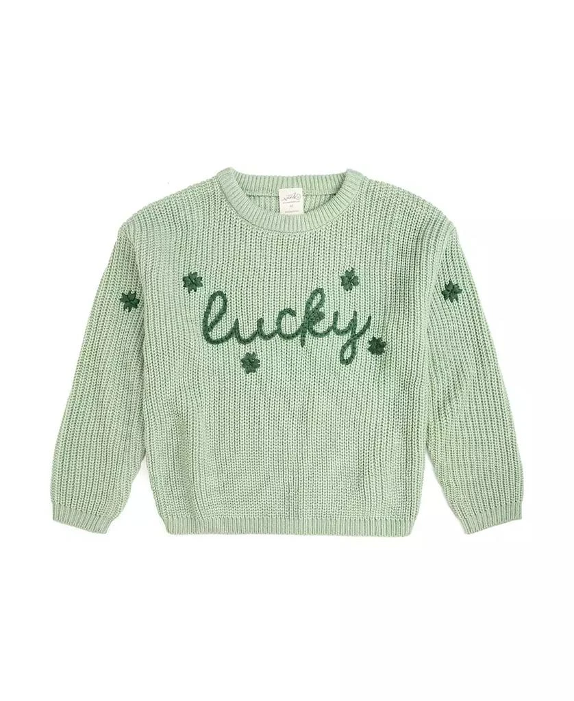 Sweet Wink Baby Girls Lucky Shamrock St. Patrick
s Day Knit Sweater