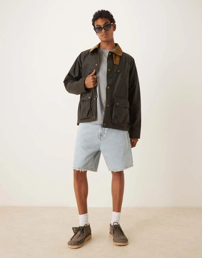 Barbour Barbour utility spey wax jacket in olive 3