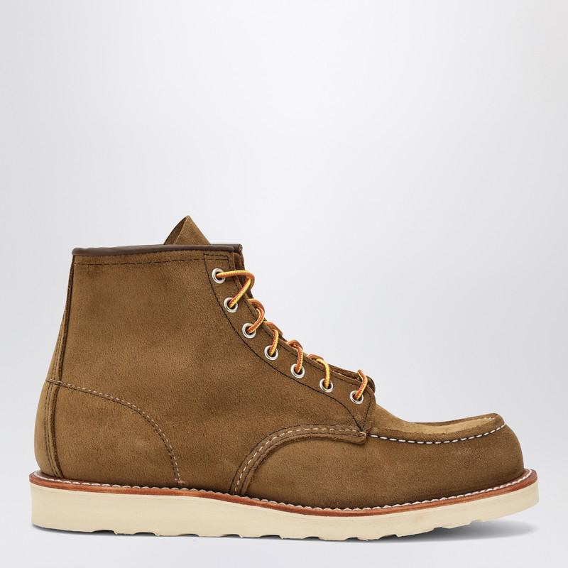 Red Wing Classic Moc olive suede boot