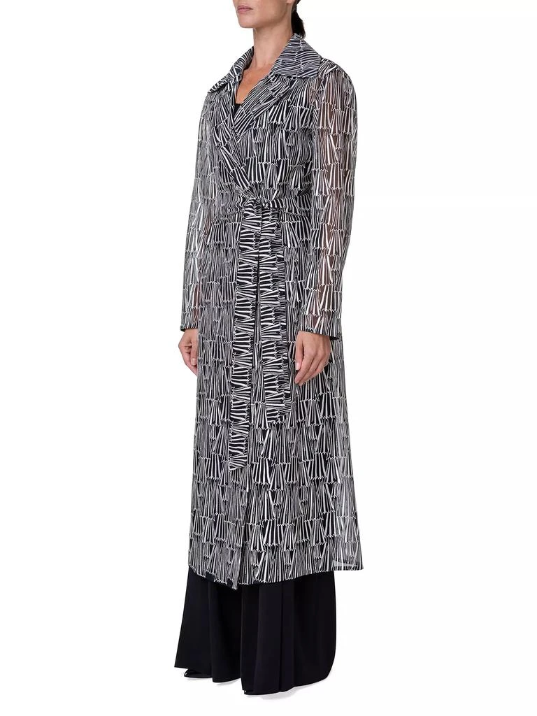 Akris Iman Silk-Blend Organza Long Coat 4
