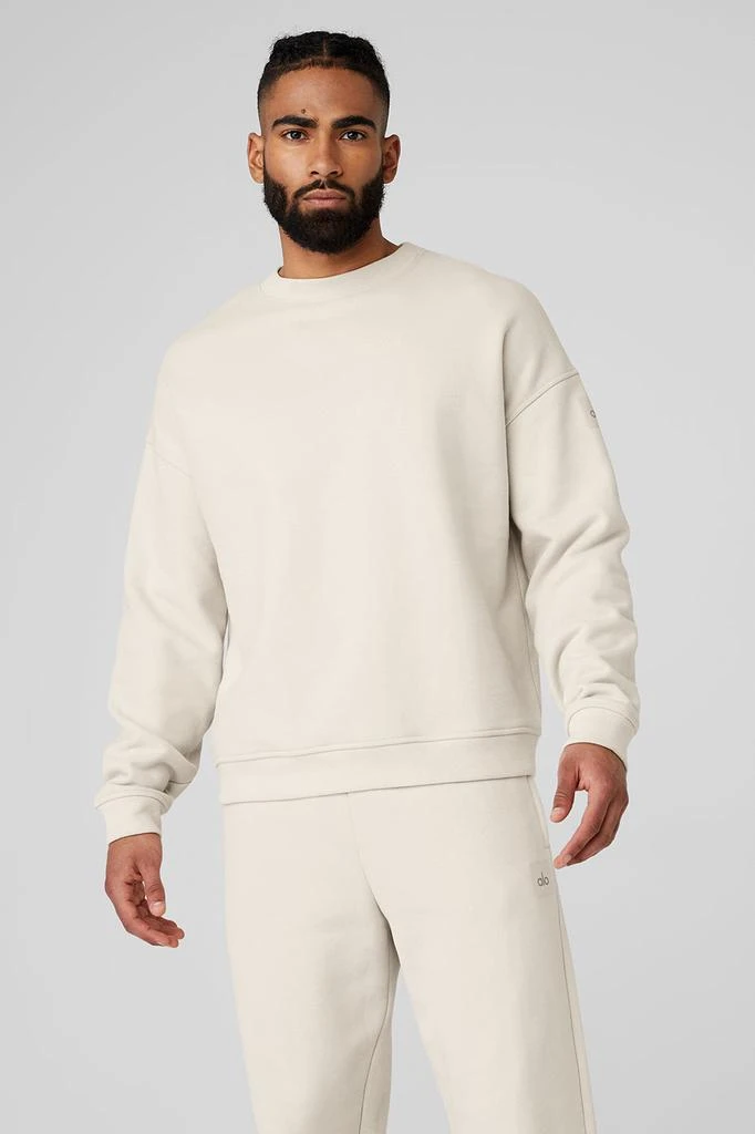Alo Renown Heavy Weight Crew Neck Pullover - Bone 1