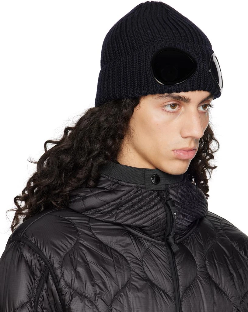 C.P. Company Navy Goggle Beanie 2
