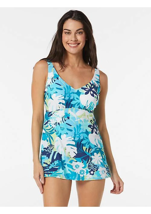 ROXANNE V Neck Swimdress 1
