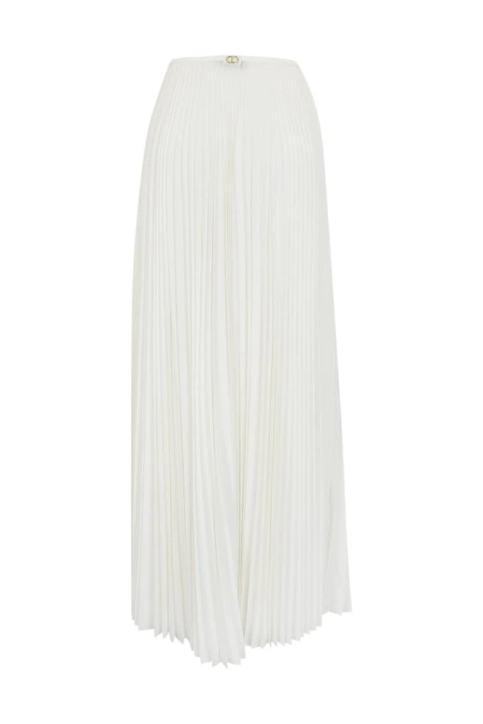 TwinSet Pleated Skirt In Crepe De Chine 2