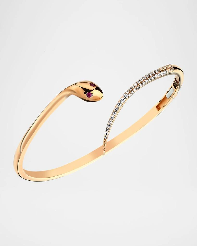 Bee Goddess Serpent Diamond and Ruby Bracelet 1