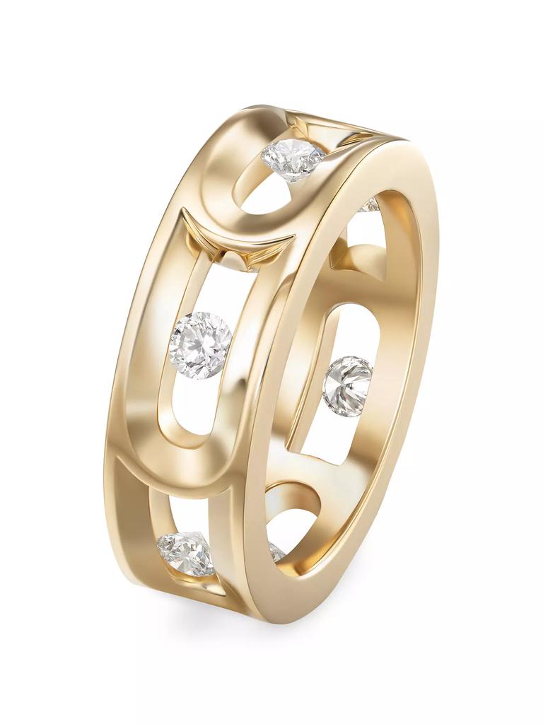 Melissa Kaye Kira 18K Yellow Gold & 0.58 TCW Diamond Ring
