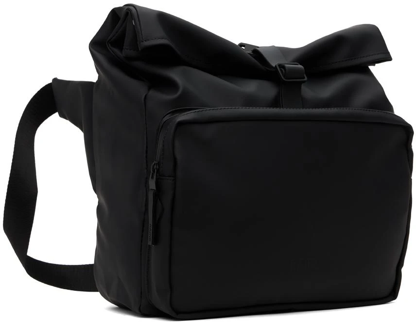 RAINS Black Rolltop Commuter Bag 2